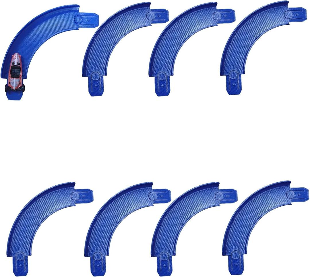 Track Connectors Pieces Compatible with Hot Wheels,90 Degree,Size L,8 Packs (X)