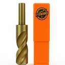 1-Inch Cobalt Drill Bits - Brocas para Metal, Metal Drill Bits for Hardened Steel, M35 High-Speed Steel, 135° Split Point, 6-Inch Length, Reduced Shank, Ideal for Professionals & DIYers