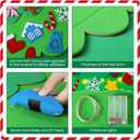 DIY Felt Christmas Tree for Toddlers 3.6ft with 35 Detachable Decorations, Christmas Decorations with String Light (Batteries Not Included), Wall Hanging