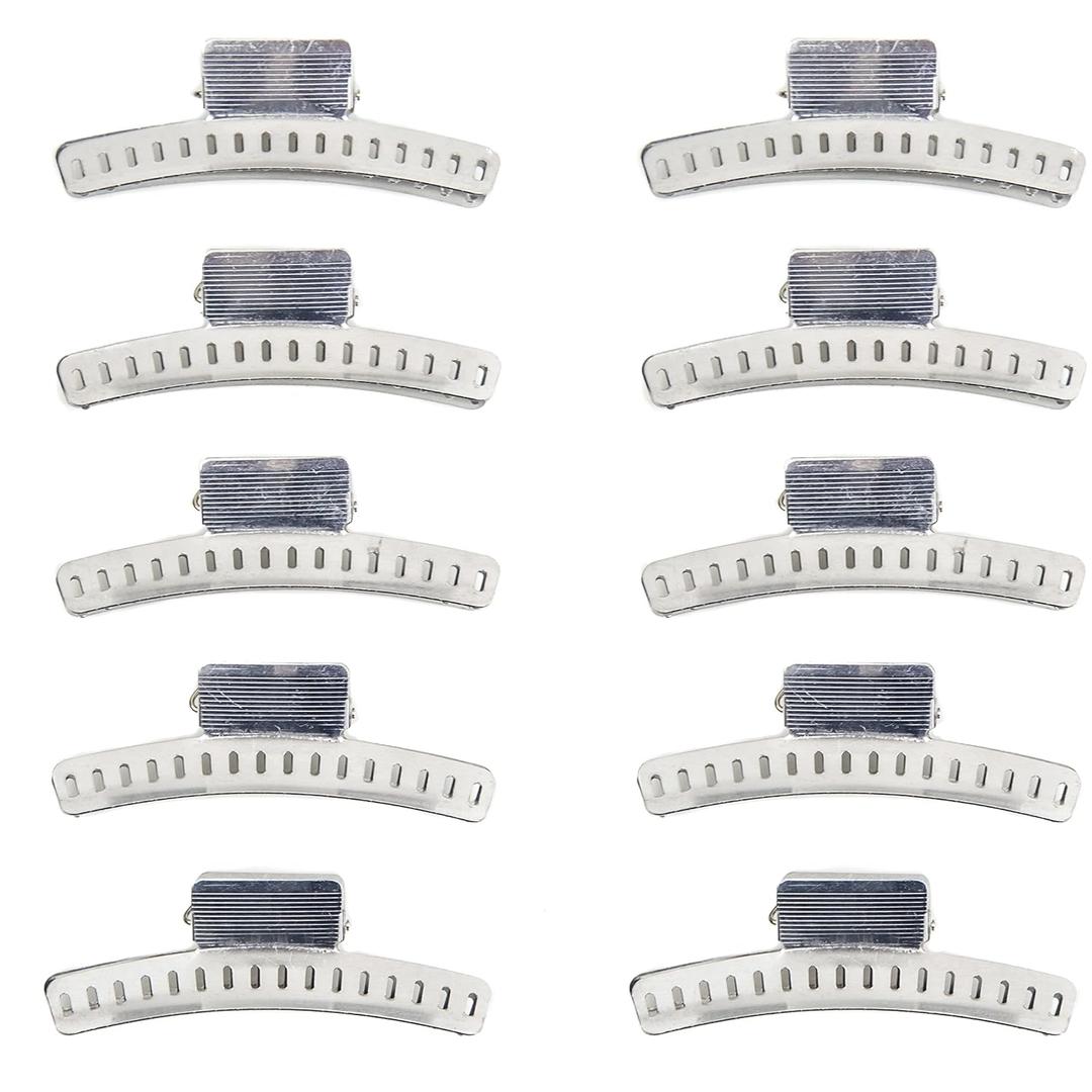 Aluminum 3 Butterfly Clips - Set of 10 - Fingerwave and Marcel Wave Setting Clamps