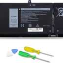 DJW H5CKD Laptop Battery Replacement for Dell Inspiron 7300 7306 7500 7506 2-in-1 Silver Vostro 5300 5301 5501 5502 Series Latitude 3410 3510 Series Inspiron 5300 5301 5401 5402 Series