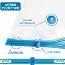 20 Pack Vacuum Storage Bags, Space Saver Bags (4 Jumbo/4 Large/4 Medium/4 Small/4 Roll) Compression for Comforters and Blankets, Sealer Clothes Storage, Hand Pump Included (Combo)