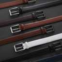 CHAOREN Mens Belt Leather - 1 3/8" Dress Belts for Men - Considerate Gift for Work Business Casual Jeans (40 (Fits Waist 38"-39"), Cognac)