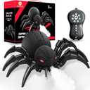 sumsync Realistic RC Spider Robot, Remote Control Spider Toys with Spray/Light/Music, Gifts for 6 7 8 9 10 11 12 Year Old Boys Girls, Christmas Birthday Halloween Easter Toys for Kids