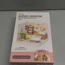 Rolife Super Creator-DIY Plastic Miniature House for Adults, Mini Blocks Model Kit Building Sets, DIY Crafts/Hobbies/Building Blocks Toys for Adults (Pop Bubble Bathroom)