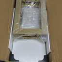 Book Shelf, 3-Tier Small Bookshelf for Desk Organizer Corner Bookshelf Table Top Shelving, White & Gold Decor Aesthetic Desk Hutch for Office Home Dorm