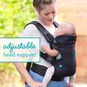 Infantino Flip 4-in-1 Convertible Baby Carrier, Adjustable, Ergonomic Babywearing, Registry Essential, Baby Carrier for Newborn to Toddler, Black