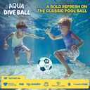 Aqua Dive Soccer Ball Fun Underwater Pool Toy for Ages 8-12 Outdoor Ball Game for Kids Kick, Pass, or Catch Ideal Water Toys for Summer Pool Parties & Beach Games - Fun Gift For Boys & Girls