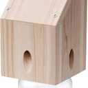 Carpenter Bee Trap for Outside - Shed Style Nature Hanging Wood Trap for Outdoor with Removable Bee Vault Plastic Jar (Pack of 1)