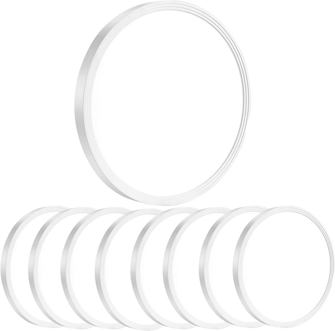 8Pack 12 Inch 3200LM Flush Mount LED Ceiling Lights,White 28W Slim Ceiling Light Fixture Round Day White 6000K Thin Round Flat Ceiling Light 120V Surface LED Ceiling Light 300W Equivalent