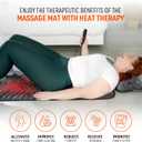 Powermat by Powerfit Full Body Massage Mat with Detachable Massage Pillow, 9 Intensity Levels, 9 Massage Modes & 3 Heat Therapy Settings | Alleviates Muscle Pain, Improves Circulation, Stress Relief