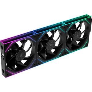 Thermalright TL-M12Q X3 120mm PC Case Fans, 2000RPM High Airflow, ARGB Daisy-Chain, Infinity-Mirror Lighting, 3-Pack (Black)