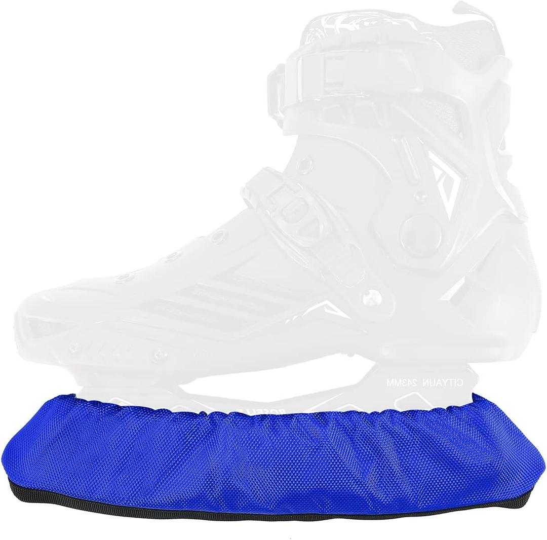 Ice Skate Guards,Skate Guards for Hockey Skates,Figure Skates,Ice Skates,Ice Skate Blade Covers,Skate Soakers for Toddler Kids Youth Adult,Skate Guards Figure Skating Hockey,Ice Skating Accessories (Blue)