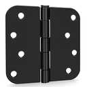 GoldenWarm Black Matte 4in x 4in Heavy Duty Hinges for Interior & Exterior Doors