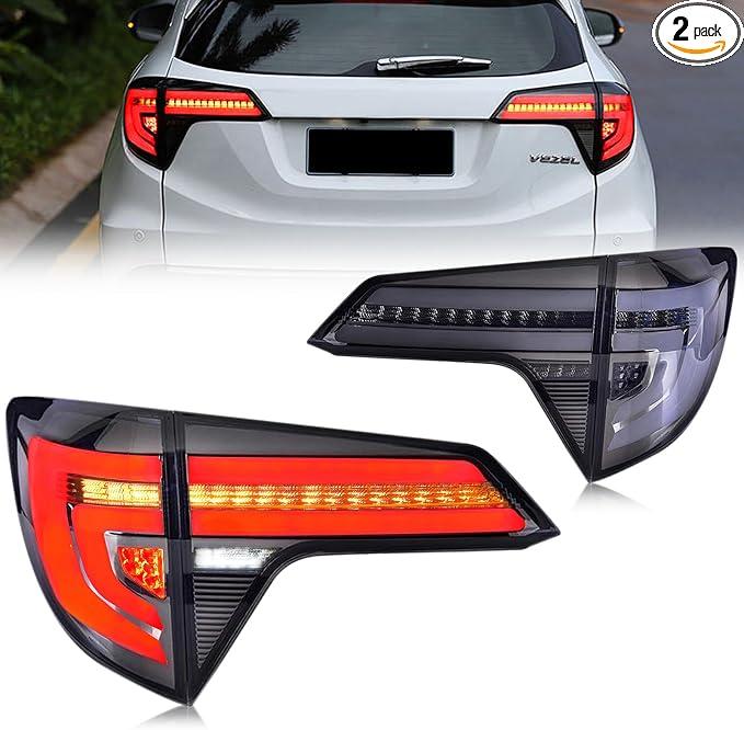 Sequential LED Tail Light Assembly for Honda HRV 2015-2020, with Start-up Animation