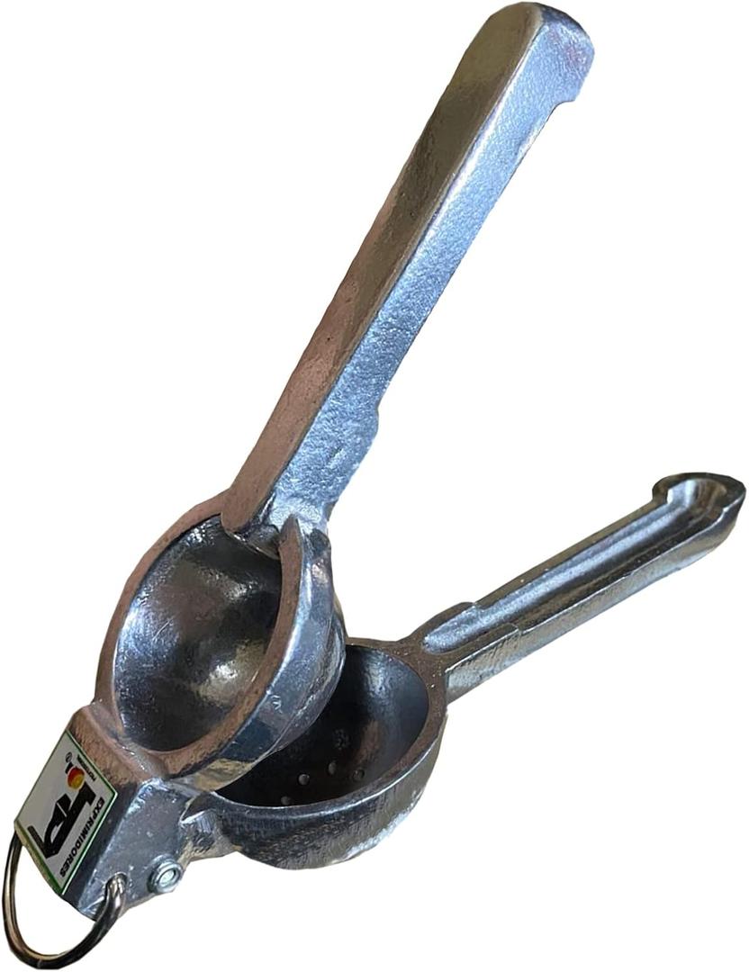 Coladera Traditional Super Sturdy Lemon Squeezer Steel Hand Press Kitchen and Bar Lime Juicer for Citrus and Lemons With Hanger Easy to Use and Clean Exprimidor de Limones Reforzado con Colgadera