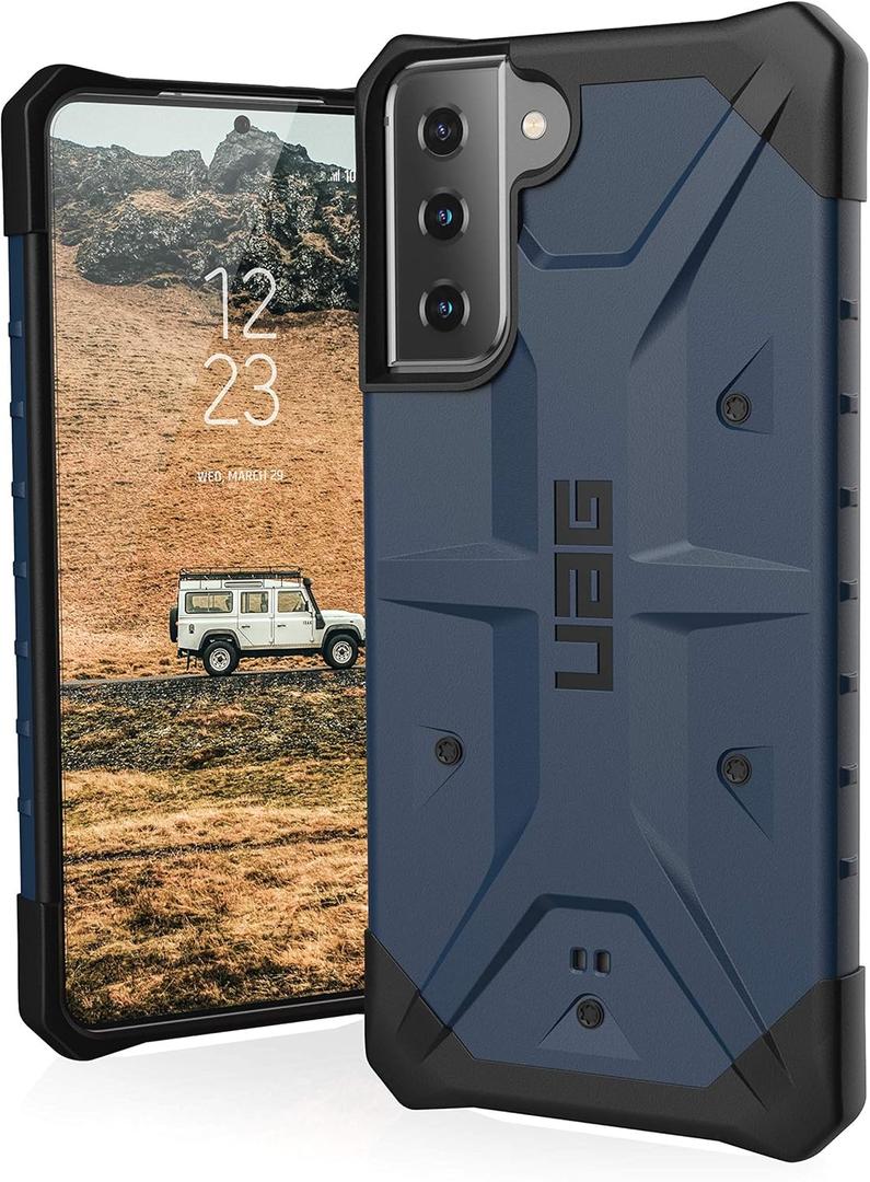 URBAN ARMOR GEAR UAG Designed for Samsung Galaxy S21 Plus Case Blue Mallard Rugged Lightweight Slim Shockproof Pathfinder Protective Cover, [6.7 inch Screen]