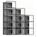 Kuject X-Large Shoe Storage Boxes Organizers Clear Plastic Stackable 12 Pack, Shoe Rack & Holder Substitute, Sneaker Containers, Toy Storage Organizer Bins for Entryway, Closet, Under Bed, Black