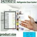 2025 Enhanced 242193212 Refrigerator Freezer Door Gasket - Compatible with Frigidaire, Kenmore, Electrolux - Replacement Seal for Parts 1465365, 240370906, 240390701 - Ensures Freshness