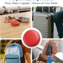Air Tags Tracker 4 Pack:Bluetooth Item Finder Works with Apple Find My, iOS Only Key Finder, Pet Tracker, Luggage Locator, Wallet & Backpack Tag Replaceable Battery (Reef Accent Pack)