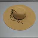 Lanzom Womens Wide Brim Straw Hat Big Floppy Foldable Roll up Cap Beach Sun Hat UPF 50+