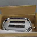 Mueller Retro Toaster 2 Slice with 7 Browning Levels and 3 Functions: Reheat, Defrost & Cancel, Stainless Steel Features, Removable Crumb Tray, Under Base Cord Storage, White