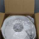 11.5in Small Lantern Pendant Light, Imitation Silk Lampshade, White Bubble Pendant Light, Large Hanging Lamp Simple Chandelier for Dinning Room Kitchen Island Bedroom Restaurant Cafe