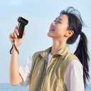 Turbo Handheld Fan 4000mAh, 12H Max Cooling 3-Speed Portable Mini Fan, Type-C Rechargeable Personal Pocket for Travel Outdoor Camping Fishing Home Office (Black)