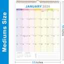 4 x 2026 Wall Calendar  18-Month Planner from January 2026 to June 2027, Stylish Monthly Planner for Home & Office Use (11"W x 14"H)