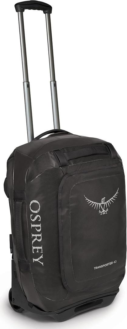 Osprey Transporter 40L Wheeled Travel Duffel Bag, Black