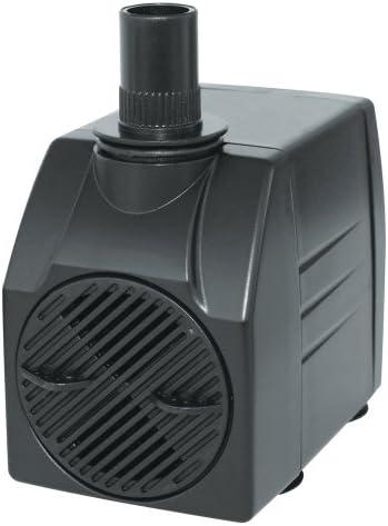 Danner Manufacturing, Inc. The Fountain Pump, Fountain & Statuary Water Pump, 290 GPH Statuary Pond Pump with #01723 , Black