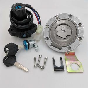 Ignition Switch Set with Keys for Yamaha YZF R1 R6 1992-2012 W/Gas Cap Cover Seat Lock Key