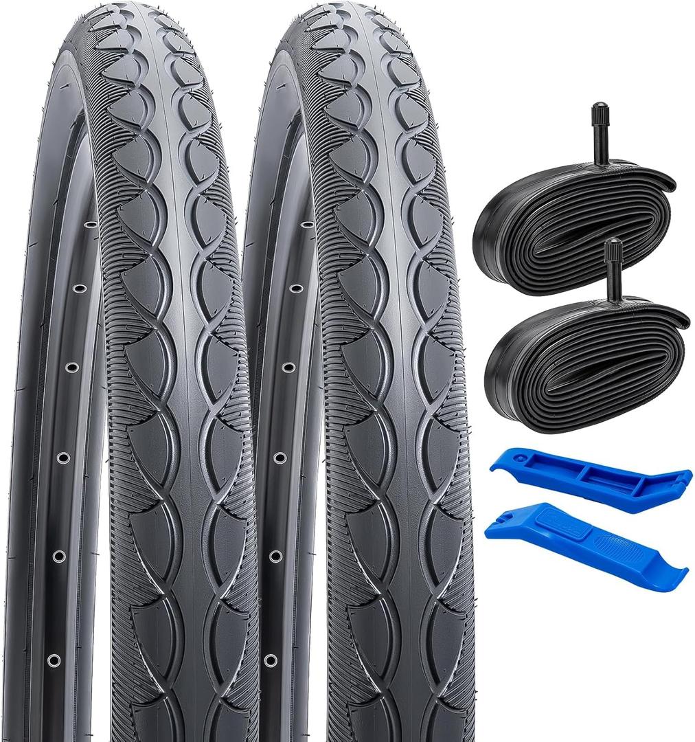 YUNSCM 2-PCS 26" Road Bike Tires 26x2.0/50-559 Compatible with 26 x 2.0 26x2.10 26x2.125 Bike Bicycle Tires (Y-821)
