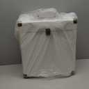 Costravio Vinyl Record Storage Record Holder Display Box Album Storage Moving Boxes Holds 30+ Valuable Records 7/10/12 Inch Record Crates Vinyl Organizer for Journey White