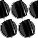 00650847 Cooktop Stove Knobs Compatible with Bosch, 5 Pack Range Oven Gas Burner Knob Replace 650847 1999734 AH3480601 AP4513132 PS8731208