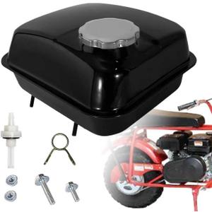 CT200U Gas Tank Fuel Tank Compatible with Coleman CT200U EX MiniBike BT200X Baja MB165 CT100U KT196 Go Kart GX160 GX200 Metal Gas Storage