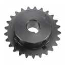 uxcell 25 Tooth Roller Sprocket, #25 Chain Single Strand 1/4" Pitch, 12mm Bore Black Oxide C45 Carbon Steel, 4x1.8mm Keyway with Set Screws for ISO 04C