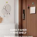 2 x 8Pack Cord Organizer JOYROOM Cable Clips [1s Side-Snap Lock] Silicone Cord Holder Cable Management, Adhesive Cord Clips Phone Charger Wire Keeper, Office Workspaces Desk Organization Home Accessories (Mint Chocolate)