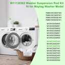 Washer Suspension Rod Kit fit for Maytag Bravos MCT MVWC565FW2 MVWX655DW1 MVWX655DW2 MVWX655DW0 MVWC555DW1 MVW4505MW1 MVW4505MW2 MVW5035MW0 MVW5035MW2 MVW5430MW0 MVWC555DW0 MVWC565FW1 prime&swift