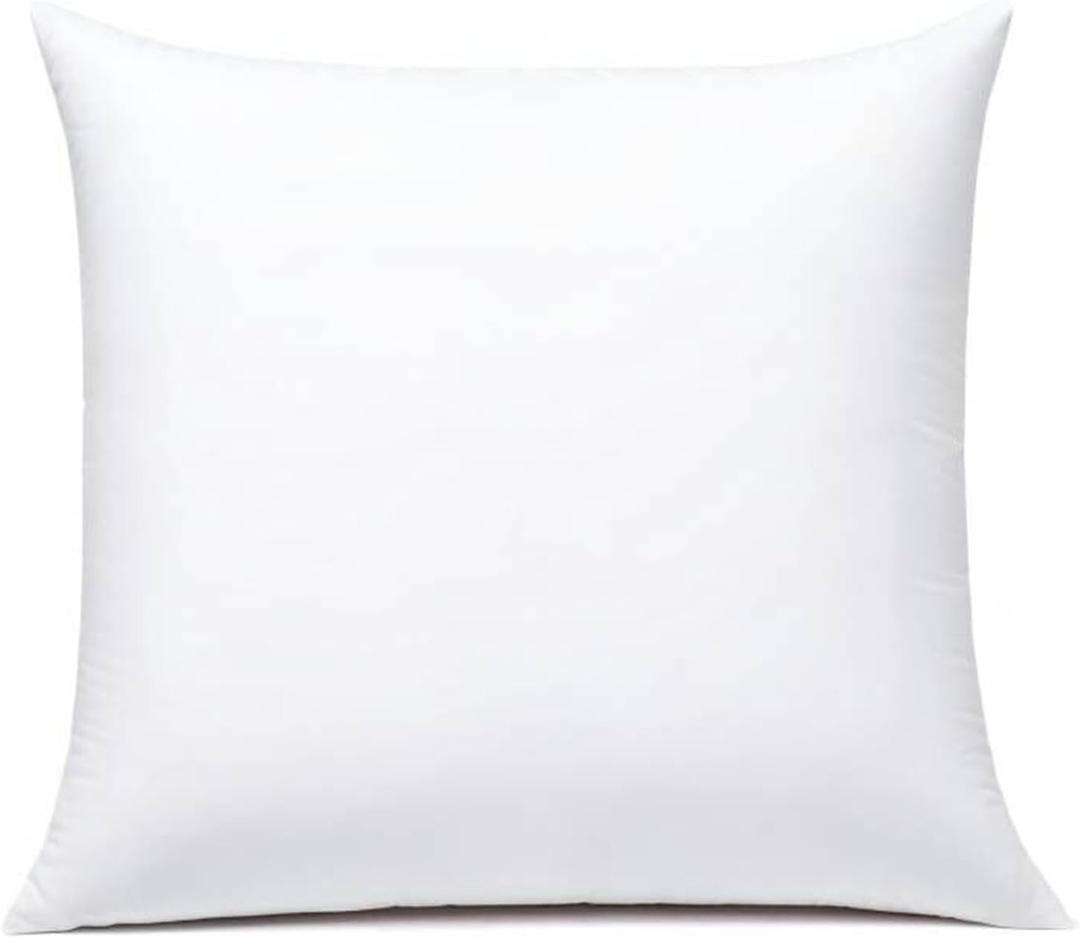 JIEITIVE Throw Pillow Inserts Hypoallergenic Premium Pillow Stuffer Square Form for Decorative Pillow Covers Cushion Set of 1-18 x 18 Inches
