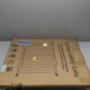 Cumbor 29.7-48" Baby Gate for Stairs, Mom's Choice Awards Winner-Dog Gate for Doorways, Auto Close Safety Pet Gate for Dogs Indoor, Easy Install Pressure Mounted Child Gate with Walk Thru Door, Brown