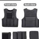 UNIVIVO Kids Tactical Vest Youth Army Costume for Boys Girls 8 10 12 14 Outdoor Airsoft Game (Black, M)