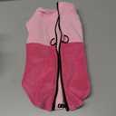 Idepet Dog Fleece Vest Sweater Zip Up Warm Pullover Dogs Jacket with D-Ring Leash Winter Cold Weater Coat Pet Sweatershirt Clothes Hoodie for Medium Dogs Boy Girl (Pink/Rose Red, M)