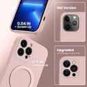 MCFANCE Magnetic Stand Case for iPhone 13 Pro | Compatible with MagSafe, Shockproof, Anti-Scratch Lining | Slim Fit (6.1" 2021) Pink