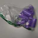 Originalpetbags 200 Black Easy Open & Easy-tie Handle 15" Strong Leak- Proof Poop Bags, Dog Waste Bags Made in USA (not on rolls) (Purple)