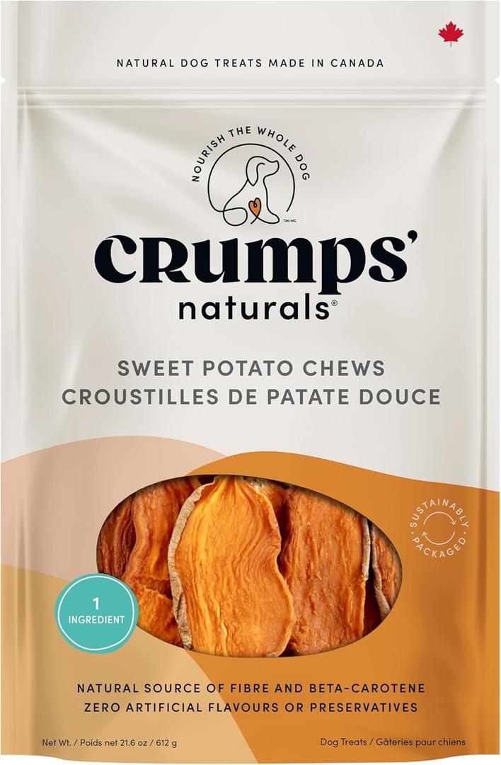 Crumps Naturals Sweet Potato Chews 612g/21.6oz (EXP 03/12/27)