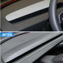 for Tesla Model Y & 3 Dashboard Cover Trim (Matte Carbon Fiber Pattern)