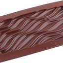 2pcs Break Apart Silicone Chocolate Molds Wave Chocolate Molds For Protein and Energy Bar Molds