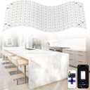 4 Pack LED Backlight Sheet, 24V 36W 6000K White Flexible Led Panel Lights with Alexa & APP Remote Control Dimmable Backlit Light 19.7X9.7 Inch for Translucent Stone/Marble/Onyx/Quartz Countertop