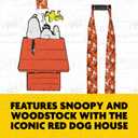 Peanuts Lanyard, ID Card and Badge Holder, Snoopy & Woodstock Doghouse, Multi